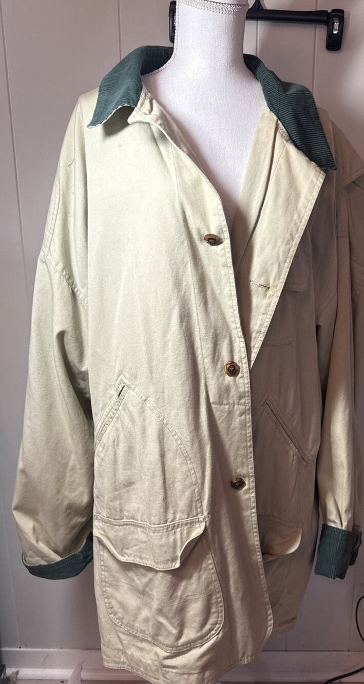 MV Sport MENS XXL Country Heavy Tan Barn Coat Corduroy Lined Chore Jacket